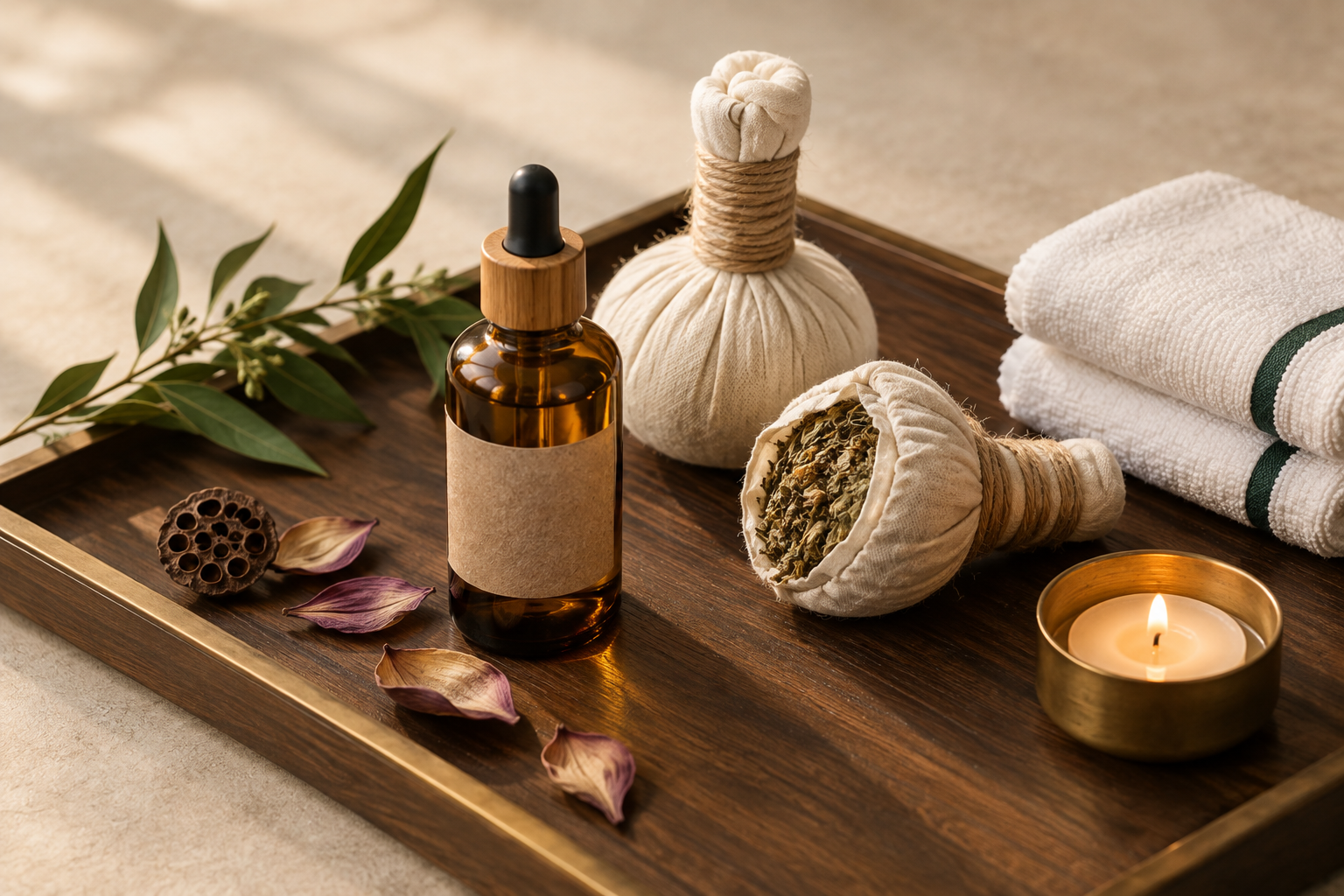 Thai Herbal Compress and Oil Massage